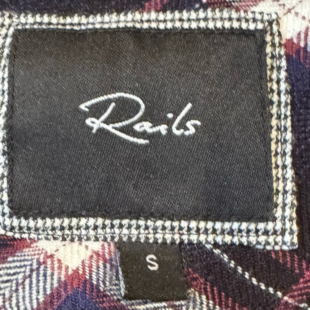 Rails Hunter Button Down Flannel, Size S - image 3